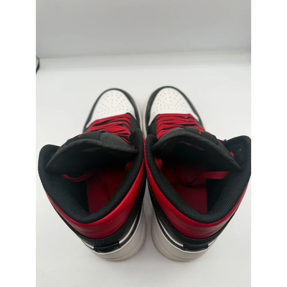 Jordan Air Jordan 1 Mid Gym Red Black Toe Men's Mid Top Sneakers size 8